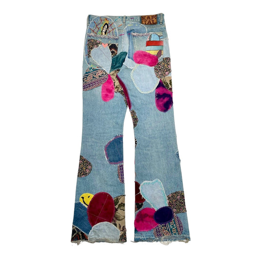 Kapital Hippie Insane Remake Patchwork Jeans Indigo Pre-Owned