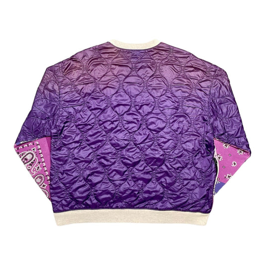 Kapital Bandana Flee Crewneck Sweatshirt Purple Pre-Owned