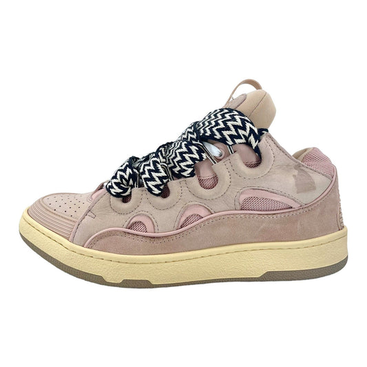 Lanvin Leather Curb Sneaker Pale Pink Pre-Owned
