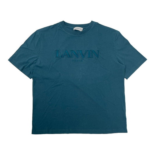 Lanvin Logo Short Sleeve Tee Shirt Green Pre-Owned