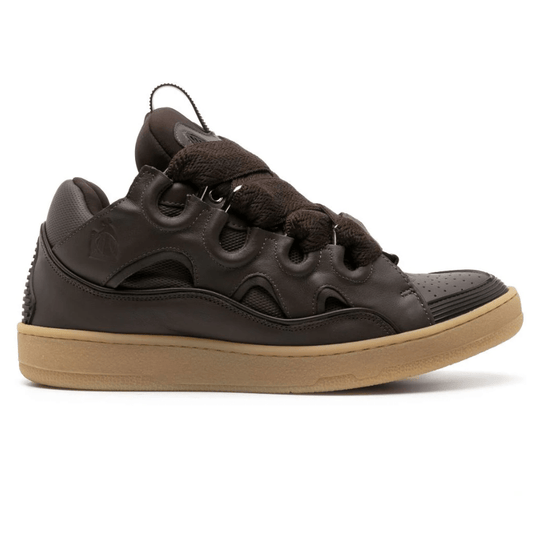 Lanvin Leather Curb Sneaker Brown (Gum Bottom)