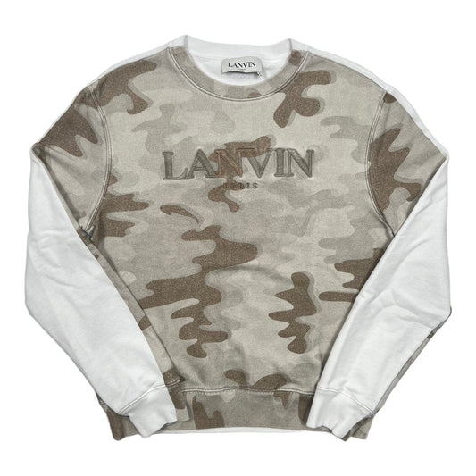 Lanvin Logo Crewneck Sweatshirt Camo Pre-Owned