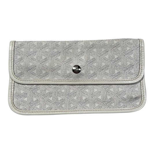 Goyard Leather Wallet White Pre-Owned