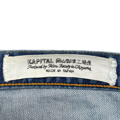 Kapital Okabilly Gypsy Patchwork Embroidered Jeans Light Blue