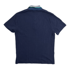 Kenzo Paris Collar Logo Polo Tee Shirt Navy Pre-Owned