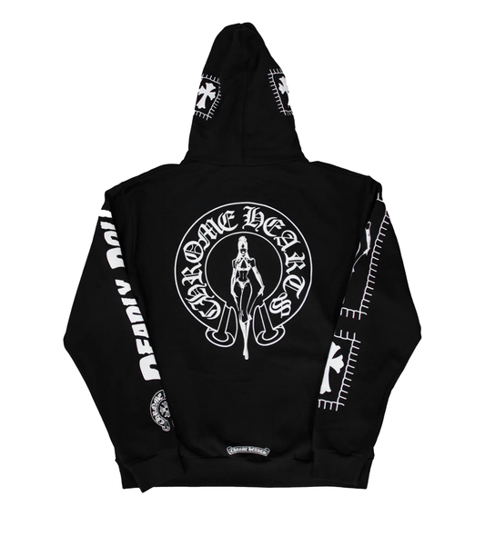 Chrome Hearts Hoodie Deadly Doll Black