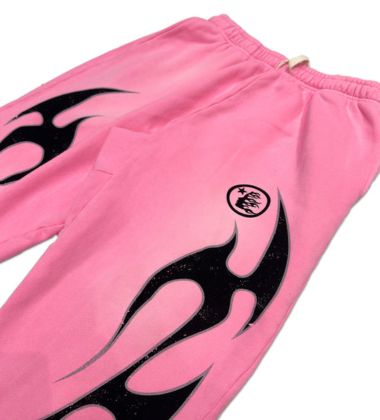 Hellstar Studios Pink Flame Sweatpants