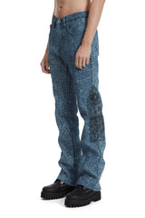 WOVEN EMBROIDERED TROUSER