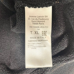 Lanvin x Gallery Department Logo Hooded Sweatshirt Faded Black Pre-Owned