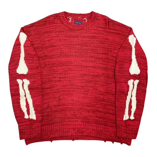 Kapital Bone Knit Sweater Red