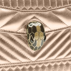 Bvlgari Serpenti Nappa Leather Bag Gold