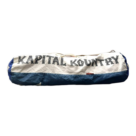 Kapital #8 Canvas Boston Country Duffle Bag Red Blue White