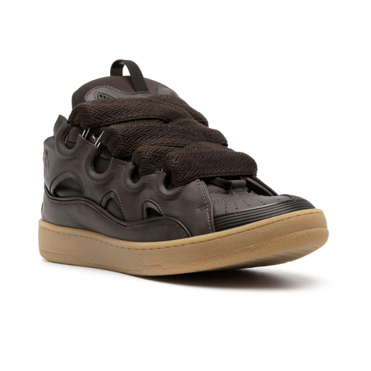 Lanvin Leather Curb Sneaker Brown (Gum Bottom)
