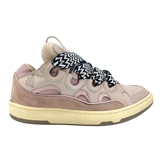 Lanvin Leather Curb Sneaker Pale Pink Pre-Owned