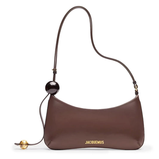 Jacquemus Le Bisou Perle Medium Brown Shoulder Bag