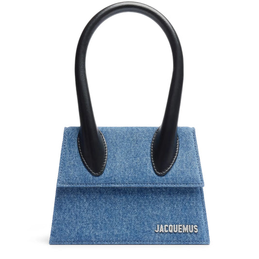 Jacquemus Le Chiquito Moyen Blue Handbag