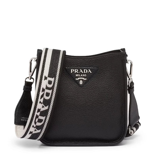 Prada Leather Mini Black Shoulder Bag